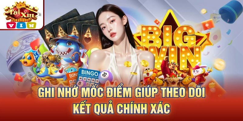 Ghi nhớ mốc điểm giúp theo dõi kết quả chính xác